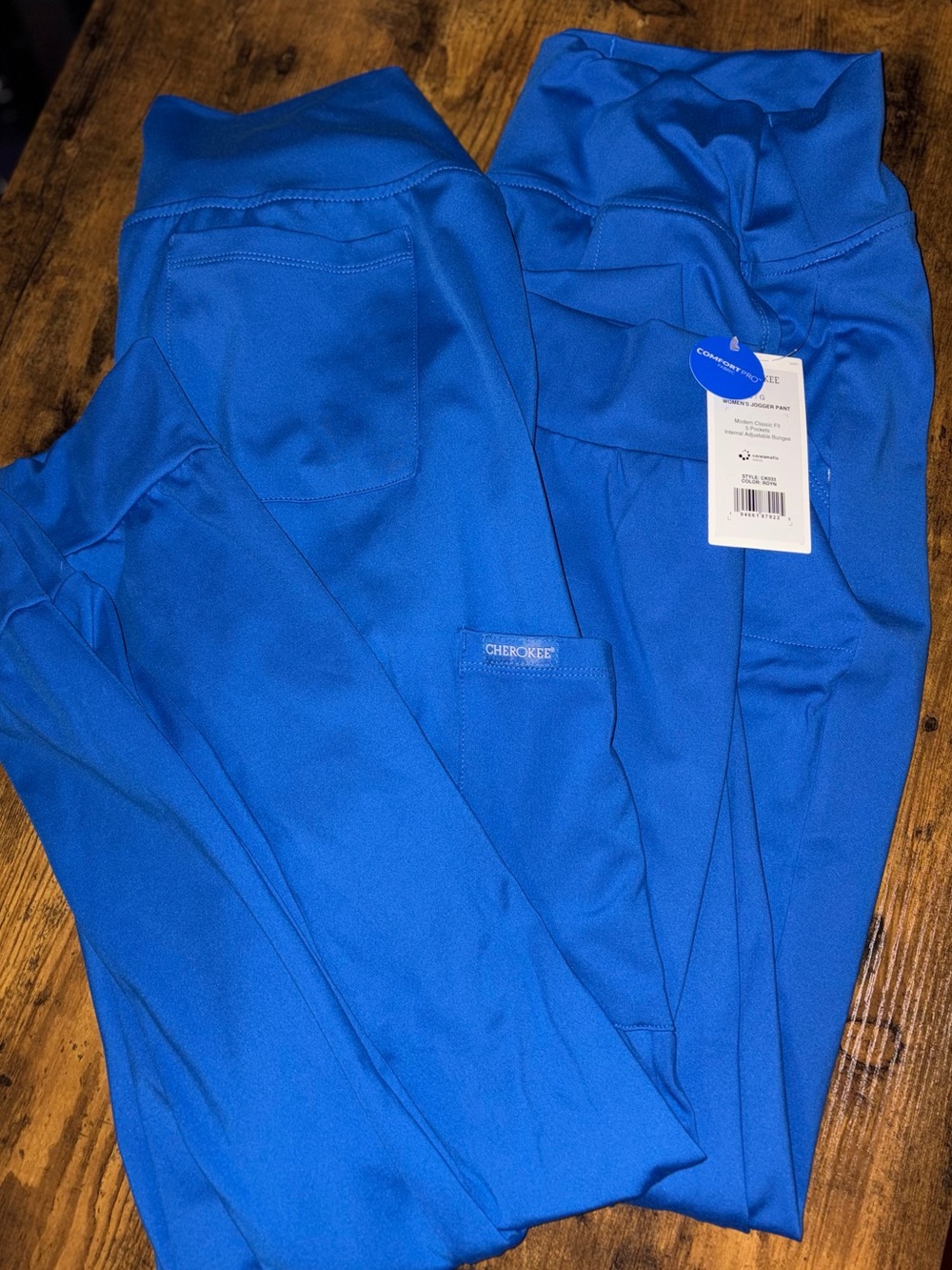 2 pk Cherokee women’s joggers in Royal Blue